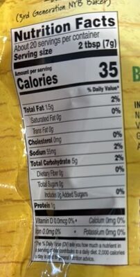 Texas Toast Garlic & Butter Flavored Croutons nutrition facts table