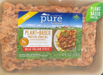 Plant based protien starters front packaging