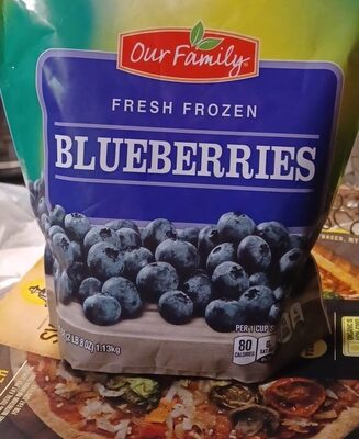Fresh frozen blueberries