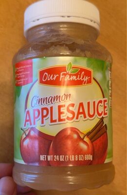 Cinnamon applesauce front packaging