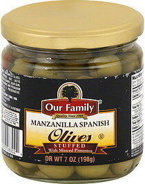 Manzanilla Stuffed Spanish Olives With Pimiento