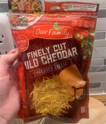 Mild cheddar finely shredded cheese