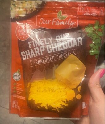 Finely cut sharp cheddar