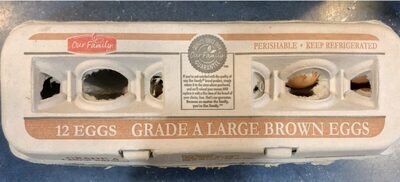 Grade a large brown eggs