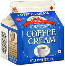 Ultra-Pasteurized Coffee Cream front packaging
