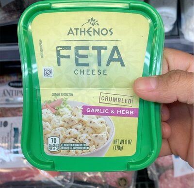 Feta cheese front packaging
