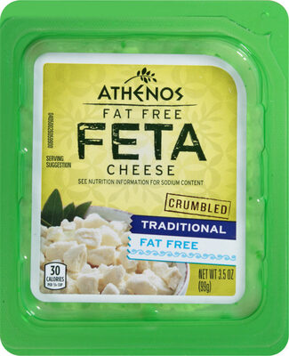 Fat Free Crumbled Feta Cheese, Traditional