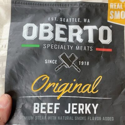 Beef jerky front packaging