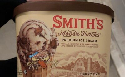 Moose Tracks Premium Ice Cream front packaging