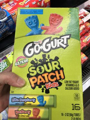 Sour patch kids front packaging