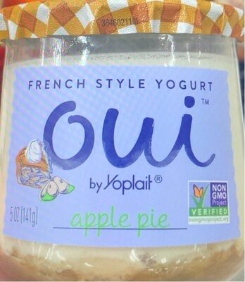 Apple pie yogurt front packaging