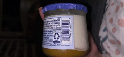 Whole Milk French Style Yogurt Peach Fruit on the Bottom