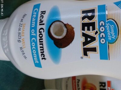 Coco cream of coconut front packaging