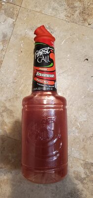 Premium strawberry puree mix front packaging