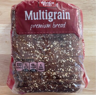 Multigrain premium bread front packaging