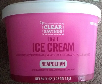 Light Ice Cream Neapolitan