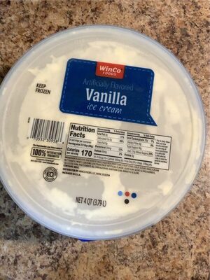 Artificially Flavored Vanilla Ice Cream front packaging