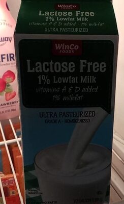 Lactose free 1 lowfat milk