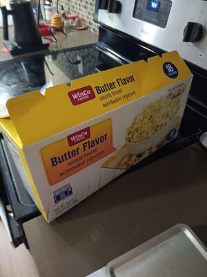 Butter Flavor Naturally Flavored Microwave Popcorn front packaging