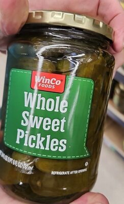 Whole sweet pickles