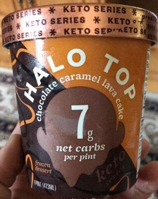 Chocolate Caramel Lava Cake Frozen Dessert front packaging