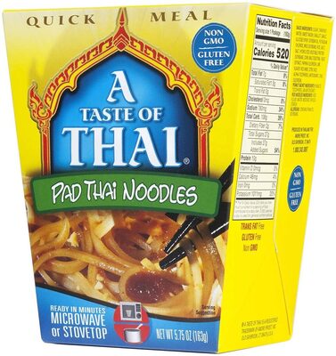 Pad thai noodles front packaging