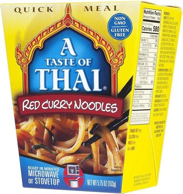 A taste of thai, red curry noodles