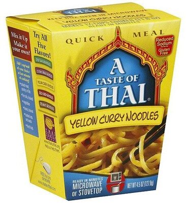 A taste of thai, quick meal yellow curry noodles