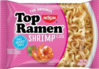 Shrimp flavor ramen noodle soup