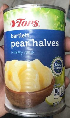 Bartlett pear halves in heavy syrup