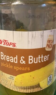 Bread & butter pickle spears front packaging