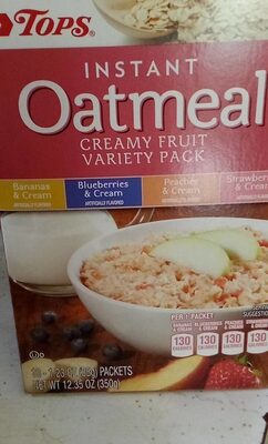 instant oatmeal creamy fruit variety pack