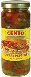 Hot sliced cherry peppers