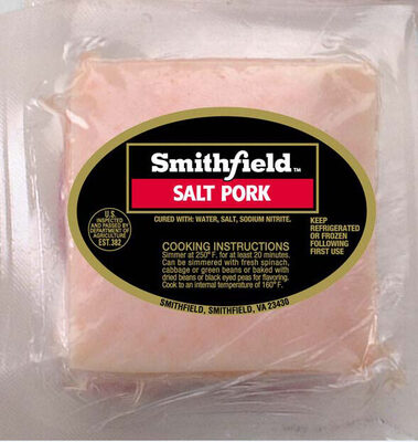 Sliced salt pork