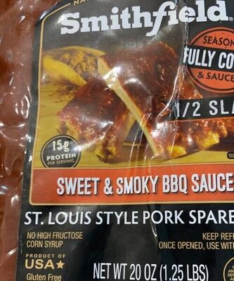 St louis style pork spareribs