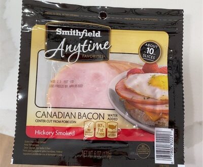 Canadian bacon front packaging