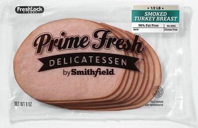 Prime fresh smoked turkey breast lunchmeat