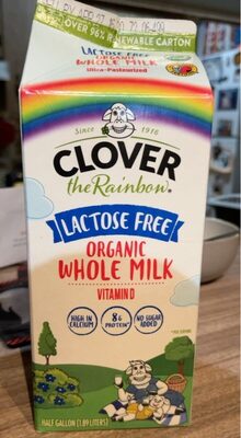 Lactose free organic whole milk