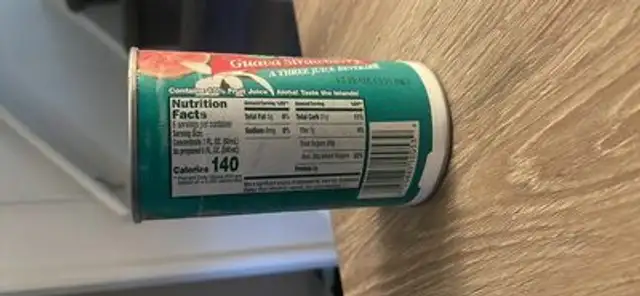 Guava Strawberry A Three Juice Beverage nutrition facts table