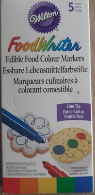 Marqueurs culinaires à colorant comestible front packaging