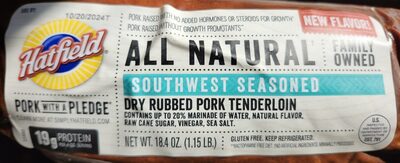 Southwest Seasoned Dry Rubbed Pork Tenderloin