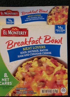 Breakfast bowl Meat lovers front packaging