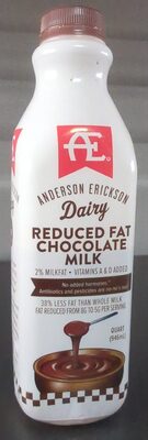 Reduced fat milk front packaging