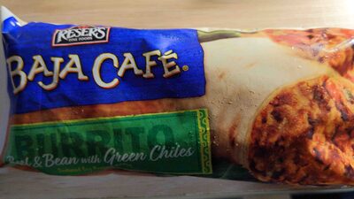 Beef and Bean with Green Chiles Burrito