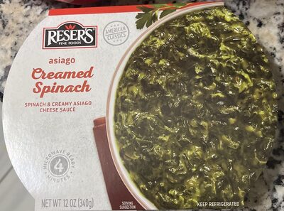 Asiago creamed spinach, asiago