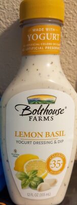 Lemon basil yogurt dressing and dip