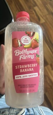 Strawberry Banana 100% Juice Smoothie front packaging