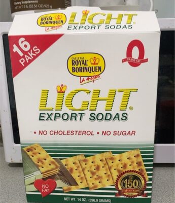 Light Export Sodas front packaging