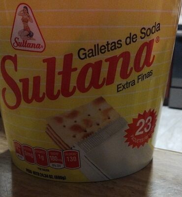 Sultana galletas de soda