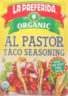 Al Pastor Taco Seasoning front packaging